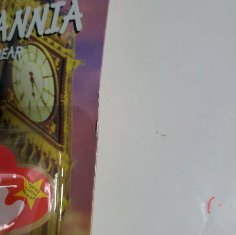 Collectible TY Bear Brittania Printed with Errors - Picture 6 of 9